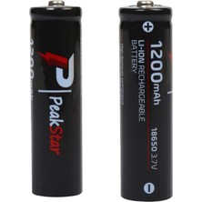 sbodurhome Orjinal 3.7 V 1200 Mah Şarj Edilebilir 18650 Turbo Model Li-Ion Şarjlı Pil