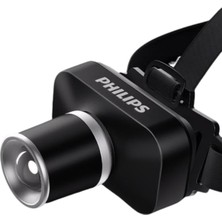 Philips SFL3347 Zooming Özellikli Max. 650 Lümen 15W LED Kafa Lambası Type-C Şarjlı IP44 Suya Dayanıklı Ayarlanabilir Kafa Feneri