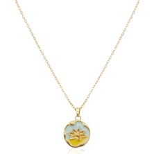 Axxion Çelik Kolye Gold 45CM