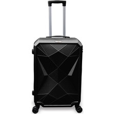 Belirtilmemiş Coral High Diamond Abs Siyah Orta Boy Valiz 16602