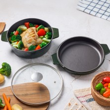 Belirtilmemiş Aryıldız Duo Cast Iron Tencere Fesleğen 20 cm