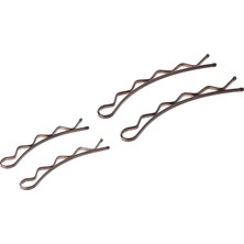 Belirtilmemiş Bobby Pins Güçlü Büyük Kalın Saç Iğnesi Bükümlü 4'lü Paket