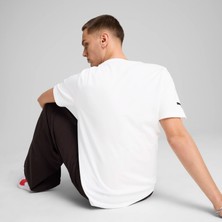Puma Erkek Beyaz Puma F1 Ess Logo Tee 180G Beyaz Erkek T-Shirt & Polo