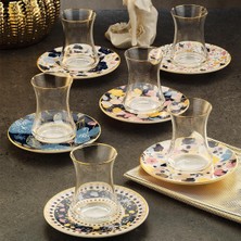 Belirtilmemiş Sandro Moreno 1453 Potpuri Gold 12 Parça Altı Kişilik Çay Seti 110 ml