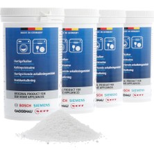 %100 Orijinal Alman Malı Bosch Kireç Çözücü Toz 4'lü Paket 250 gr Çamaşır ve Bulaşık Makineleri Için Etkili Temizlik Bosch Çamaşır ve Bulaşık Makineleri Için Kireç Çözücü 4'lü Ekonomik Paket