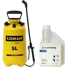 Mühendisler Uzman 5l Manuel Pulverizator +K-Othrine 500ML Genel Haşere Ilacı %100ÇÖZÜM