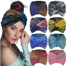 Belirtilmemiş Sefiinh Boho Kadınlar Için Ekstra Geniş Kafa Bantları 7'' Büyük Kafa Bandı Büküm Kafa Bantları Kadı
