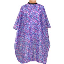 Belirtilmemiş Kaplamalı Polyester Kadın Saç Kesme Pelerini, Salon Veya Ev Stilisti Veya Berber Için, Ayarlanabili