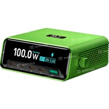 Kızılelma Teknik Mr.yang 100W Hızlı Şarj Özellikli Renkli Geniş Ekranlı Akıllı Masaüstü Şarj Istasyonu