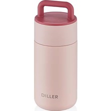 Belirtilmemiş Diller Paslanmaz Çelik Termos Pembe 350 ml Taşınabilir
