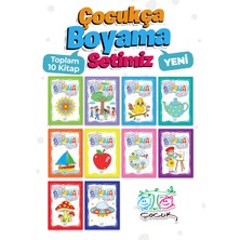 Ata Yayıncılık Çocukça Boyama Seti (10 Kitap)