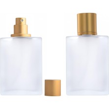Belirtilmemiş 2 Paket 100 ml Buzlu Cam Sprey Şişesi Parfüm Püskürtücü, Doldurulabilir Ince Sis Püskürtme Şişesi,