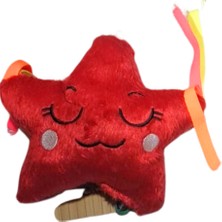 Peluş Yıldız Kedi Oyuncağı Kırmızı