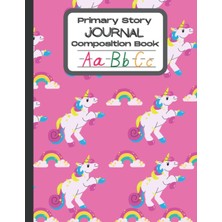 Belirtilmemiş Unicorn Love 4 - Primary Story Journal: Dotted Midline And Picture Space | Grades K-2 School Exerci