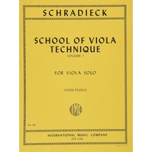 Belirtilmemiş Schradieck: School Of Viola Technique, Volume 1