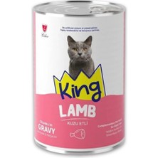 Sos Içerisinde Et Parçacıklı Kuzu Etli Yetişkin Kedi Konservesi 400GR