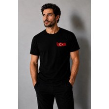 İncili Tekstil Türkiye Temalı Dünya Kupası Baskılı Slim Fit Unisex Tişört %100 Pamuklu Penye Dijital Baskı