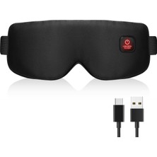 Belirtilmemiş Kuru Gözler Için Akülü Isıtmalı Göz Maskesi, USB Göz Isıtma Pedi, Edilebilir, Ipek, Erk