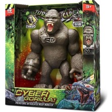 Eco Lounge 37108  Jurassic Clash  Canavar Siber Goril Figürü