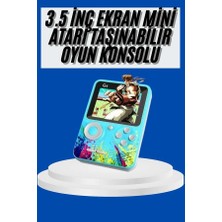 Eco Lounge Çocuklara Özel 4K Hd Retro Oyun Konsol El Atari Taşınabilir 500 Oyunlu