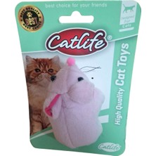 Kedi Oyuncağı Peluş Fare Pembe
