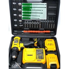 Eco Lounge Darbeli Kablosuz Matkap 21 Watt 20 Volt Anahtarsız Mandren 2 Akü 2 Yıl Garantili Set