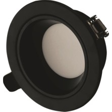 Eco Lounge 1 Adet Cata Ct 5261 Başak Siyah Kasa 8W Sıva Altı LED Spot 3 Renk