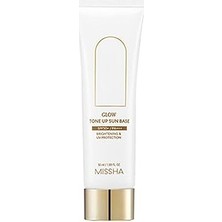 Renas Store Mıssha Pürüzsüz, Aydınlık ve Işıltılı Görünüm Sunan Makyaj Bazı 50 Mililitre Glow Tone Sun Base SPF50 Pa