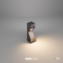 FoneLight Dualluz 35 cm LED Bahçe Set Üstü Aydınlatma Antrasit Alüminyum IP65 Peyzaj Yürüyüş Yolu Bahçe Lambası 3000K
