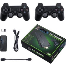 Eco Lounge Siyah Retro Oyun Konsolu - 4K Hd Çözünürlük ve 20000 Oyun Içeren Kablosuz Game Stick