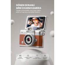 Pikas Joyplus Mini Kamera Dönen Ekran Flaşlı Selfie Video Vlog Kamerası Anahtarlık LK-027