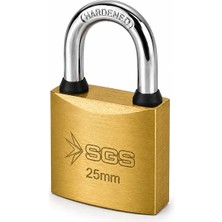 Sgs 25MM Asma Kilit, Sarı Boyalı Asma Kilit 25MM