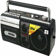 Eco Lounge Bluetooth Özellikli Siyah Kaset Çalar, Usb, Sd Girişli, Fm Radyo, 1 Yıl Garantili