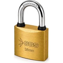 Sgs 38MM Asma Kilit, Sarı Boyalı Asma Kilit 38MM