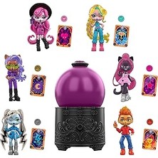 Renas Store Monster High Iksirleri Kristal Küre Mini Bebekler, Su Değişimli 8 Cm'lik Sürpriz Karakter Figürleri, Tılsım ve Tarot Kartı (Karakterler Çeşitlilik Gösterebilir), JCX99