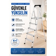Homeliva 4+1 Seçkin Metal Merdiven Sağlam Estetik Ev Tipi Merdiven