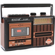 Eco Lounge Bluetooth Özellikli Kahverengi Nostaljik Kaset Çalar USB Sd Tf Kart Fm Am Sw1-2 Radyo 2 Yıl