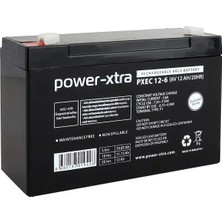 Power-Xtra Ecolead - PXEC12-6 - 6V 12 Ah Kuru Akü F1