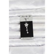 Berselya Underwear & Accessories 316L Cerrahi Çelik Sallantılı Çiçek Model Göbek Piercing