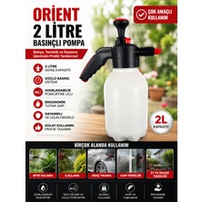 Orient 2 Litre Basınçlı Pompa | Ayarlanabilir Püskürtme Başlıklı Sulama Pompası | Bahçe Ilaçlama, Bitki Sulama, Araç Yıkama ve Temizlik Pompası