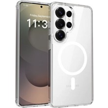 Nanospace Samsung Galaxy S26 Ultra Uyumlu Sert Mika Magsafe Şeffaf Kamera Korumalı Kılf