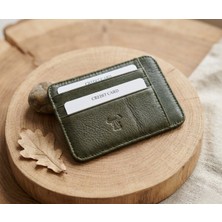 Passtell %100 Hakiki Deri Minimalist Tek Parça Ultra Ince Oval Kredi Kartlık ve Cüzdan