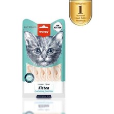 Wanpy Kitten Tavuklu & Morinalı Yavru Kedi Krema Ödülü 5×14 gr