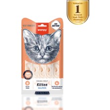 Wanpy Kitten Somonlu Yavru Kedi Krema Ödülü 5X14 gr