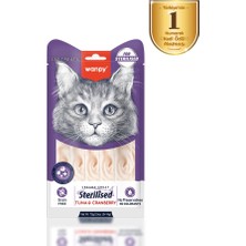 Wanpy Ton Balıklı ve Kızılcıklı 5X14 gr Krema Kısırlaştırılmış Kedi Ödül Maması