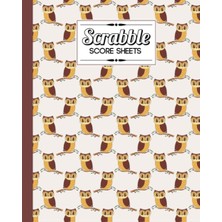 Astraltech Scrabble Score Sheet: Cute Owls Scrabble Score Sheet, Scrabble Game Record Book For Up To 4 Players