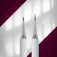 Astraltech Staleks Exclusive Çift Uçlu Sentetik Nail Art Liner Fırça 7-12MM Kapaklı Nbx-01/11