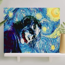 Astraltech Palmiye Hobi Sanat Sayılarla Boyama Tuval Seti Fırça Boya Dahil (Çıtalı) 40X50 cm - Joker