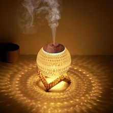 Astraltech Robeve Kristal Küre Mini USB Nemlendirici & Gece Lambası – 7 Renk Led, Otomatik Kapanma, 350 ml Kap