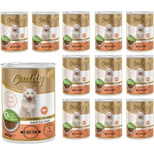 Astraltech Cuddy Yetişkin Kedi Somonlu ve Jöleli Konserve Mama 400 gr x 12 Adet